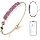Smart Bracelet for Women – Fitness Tracker with Heart Rate, Sleep & Step Tracking, 1ATM Water Resistant, Multi-Sport Modes, Fitness Tracking Wearable with Free App, 2 Bands(Pink&Gold)