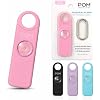 POM Personal Safety Alarm for Women – 130dB Loud Emergency Siren, USB-C Rechargeable with Bright LED Flashlight, Portable Keychain Design for Self Defense, Purse, Backpack & Travel (Pink)