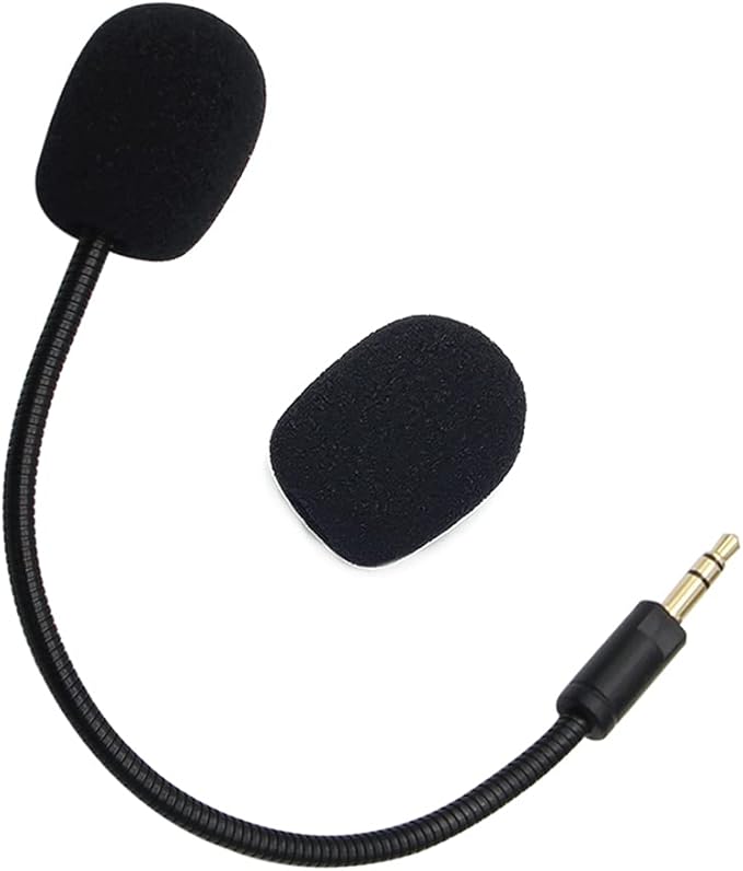 Electra V2 Mic Replacement, Replaceable 3.5mm Game Microphone Gooseneck Mic Boom for Razer Electra V2 USB 7.1 Surround Sound Gaming PS4 Xbox One Nintendo Switch Computer PC Headphones Headsets