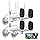 DEKCO 2K Outdoor Security Cameras, Wired WiFi, 4 Pack