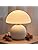 NIORSUN Wireless Mushroom Lamp,Table Lamp for Bedroom, Portables Cordless Lamps,Wireless lamp,Small Bedside Table Touch Lamps for Living Room,Mini Mushroom 5200mAh Battery Operated Lamp Modern (White)