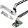 10Gtek Mini PCIe 2.5G Ethernet Network Card, 30-cm Cable Length, with LED Light, Single Port RJ45, Mini Pice Interface, not for M.2
