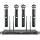 Phenyx Pro 4 Channel UHF Auto Scan Wireless Microphone System PTU-7000-4H