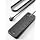 PLUGTUL Surge Protector Power Strip 5FT | Black Surge Protector with 12 Outlets - Spacious Design for Large Plugs, Flat Plug, 4080J, 20W USB C Charging, ETL Listed
