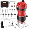 TEENO Router Tool, 1.25 HP 6.5 Amp Compact Wood Router Tool for Woodworking