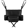 Car Organizer, Leather Large Capacity Car Purse Holder Between Seats, Seat Back Net Bag Double-sided Tissue Storage Handbag Holder Car Divider (Black)