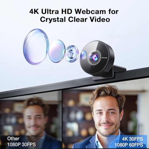 EMEET C950 4K Webcam for PC, PDAF Autofocus, USB Web | Computer Access - Image 3