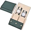 Travel Leather Watch Pouch, Watch Travel Case with Suede Lining