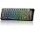 womier L65 60% Mechanical Keyboard Wireless with Knob, Black Gaming Keyboard 4000mAh Battery, Tri Mode USB-C/BT5.0/2.4G Gasket Mounted Key Board RGB Hot Swappable with Gradient keycaps-Linear Switch