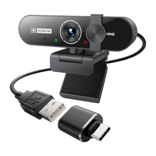 4K Webcam with Microphone, Triple Privacy Protection | Computer Access - Image 2