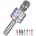 Amazmic Kids Karaoke Microphone Machine Toy, Bluetooth Portable Wireless Handheld Microphone with LED Lights, Gift for Children & Adults for Birthday Party, Home KTV (Gray)