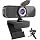 C26 1080P Webcam with Microphone USB Computer Camera USB-A-USB-C Adapter