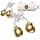 Clip On Earbuds with Detachable Diamond Butterfly Earrings, Bluetooth 6.0 Open Ear Earbuds for Women, Led Display Leather Texture Charging, Comfortable Fit, Sports, Daily Wearers&Gifts, X22 Beige