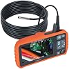 Klein Tools ET17 Utility Borescope with 5.5 mm 9.8-Foot Waterproof Gooseneck Snake, LEDs, 4.3-Inch LCD, Attachments, Endoscope Inspection Camera