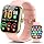 2026 Smart Watch for Men Women (Answer/Make Call), 1.96" HD Fitness Tracker Running Watch, IP68 Waterproof,Pedometer, Sleep/Step/Activity/Heart Rate Monitor,110+ Sport Mode Smartwatch for Android,Pink