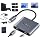 4-in-1 Dual USB-C Display Hub for AR Glasses & Switch 2, 4K@60Hz, 100W PD