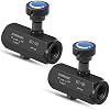 2 Pcs Hydraulic Flow Control Valve KC-03 3/8" NPT Threaded Throttle Check Valve 3000PSI Carbon Steel Hydraulic