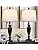 Rinweey 27'' Black Table Lamps Set of 2, 3 Way Touch Control Living Room Lamps with USB A+C Ports, Modern Bedside Lamps, Elegant Metal Nightstand Lamps for Bedroom Office End Table Decoration