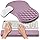 Hokafenle 2 in 1 Ergonomic Mouse Pad Wrist Support & Wrist Rest for Computer Keyboard Set, with Relieve Carpal Tunnel Pain Massage Bulge and Full Memory Gel Design (2In1 Set, Purple)