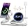 6-in-1 Wireless Charging Station with Bluetooth Speaker,Digital Clock and Ambient Lights,Fast Wireless Charger for Multiple Devices for Apple - iPhone 17 16 15 14 13 12 Pro Max Apple Watch Airpods