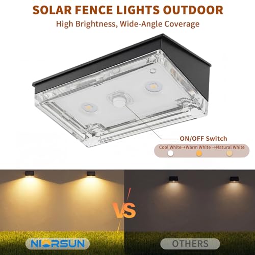 Solar Fence Lights — 12-Pack Weatherproof LED Lighting - Image 4