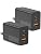 2Pack USB C Charger Block 100W,3-Port Super Fast Charging Wall Adapter