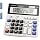Desk Calculator 12 Digit Extra Large 4.3-Inch LCD Display, Two Way Power Battery and Solar Calculators Desktop, Big Buttons Easy to Press Used as Office Calculators for Desk White