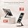 Phone Stand for Desk, Adjustable Aluminium Cell Phone Stand Holder, Foldable Phone Holder for iPhone & Android, Anti-Slip Phone Stand for Video Calls & Recording