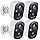 MaxiViz Security Cameras Wireless Outdoor (4 Pack), Battery Powered Cameras for Home Security with AI Motion Detection, 2K Color Night Vision, 2-Way Talk, IP66 Weatherproof, SD/Cloud Storage