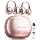 Kinglucky Clip-On Earbuds Gen 3, Open-Ear Wireless Bluetooth 6.0 Headphones with Mic, Secure Fit for Small Ears & Glasses Wearers, 50H Playtime, ENC, IPX5 Waterproof Sport Ear Buds (Pink)