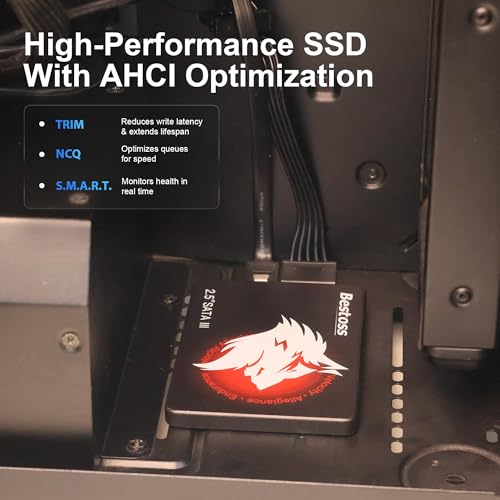 Bestoss 128GB SSD - 2.5" SATA III 6Gb/s Internal Solid Drive, Up to 550MB/s