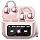 Open Ear buds,Clip On Earbuds Wireless with Touchscreen Case, Lightweight 4g , Bone Conduction Headphones for Running, Workouts , 50H Battery for Glasses wear , small ears,Bluetooth 6.0 , Rose Gold
