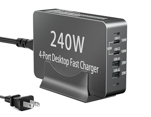 240W USB C Charger Block, 4 Port USB Fast Charging S | Charging & Powe - Image 2