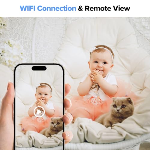 HiSpyCam Full HD 1080p WiFi Security Camera - Wireless Nanny Cam - Night Vision Indoor/Outdoor Use - Local/Cloud Storage