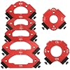 7 Pcs Router Corner Radius Jig Template Kit | 3-in-1 Aluminum Alloy Guide for R10 R15 R20 R25 R30 R35 R40 R50 R60 & T10 T20 T30 T35 T40 T50 T60 | Use with Handheld Router and Router Table