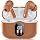 Wireless Earbuds, Bluetooth 5.4 Headphones Bass Stereo/Clear Calls, Brown
