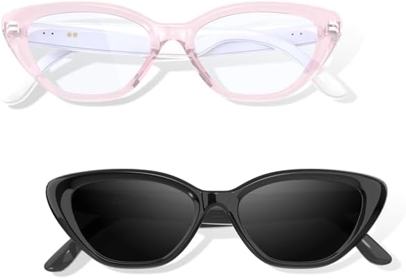Smart Audio Cat Eye Glasses, Noise Cancelling Hidden Mic, Wireless Connectivity, Hands-Free Calling