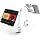 iPad Desk Mount, Adjustable Tablet Holder Clamp, 360 degree Rotation, Sturdy Aluminum Tablet Arm Mount for 4.7"-13" iPad Pro/Air/Mini, iPhone, Galaxy Tab, for Kitchen, Work, Video Call(White)