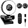 papalook 4K Autofocus Webcam with Light, UHD Web Camera with Remote Control and Dual Noise-Cancelling Mics, Plug and Play USB Webcams for PC Laptop Zoom Skype Teams Google Meet