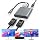 USB C to Dual HDTV Adapter, 4K@60Hz USB C Hub Multiport Adapter