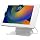 Desktop Anti-Theft Stand – CTA Kiosk Stand with Stylus, Tether, and Aluminum Enclosure for iPad 11th Gen A16 11” - 10th Gen 10.9” - Air 4th & 5th Gen - 11” Pro & More - White (PAD-DASB109W)