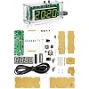 Gikfun 4-Digit DIY Digital Clock Kit with Temperature Display, Electronics Soldering Practice Project for Learning and Teaching, Alarm Clock with Adjustable Brightness for Home Office EK2179