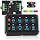 KISLED 8 Gang Switch Panel with RGB Button and Brightness Button for 5-Level Brightness Universal Automotive Circuit Control Relay Car Touch LED System Box, 2 Years Warranty