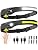 Headlamp Rechargeable 2PCS, 230° Wide Beam Head Lamp LED with Motion Sensor for Adults - Camping Accessories Gear, Waterproof Head Light Flashlight for Hiking, Running, Repairing, Fishing, Cycling