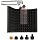 Microphone Isolation Shield, Foldable 3-Panel Sound Absorbing Foam for Condenser Mic, High Density Acoustic Shield with Adapters for Mic Arm Stand -Portable Vocal Booth for Home Recording Studio