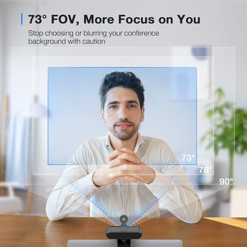 EMEET C960 4K Webcam for PC, PDAF Auto Focus, Dual O | Computer Access - Image 7