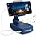 Gifts for Men Women, Bluetooth Speaker Phone Stand with Charging Function 360° Rotable Adjustable Cell Phone Holder HD Surround Sound for Desk Fits All Phones,Tablet (Blue)