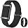 Smart Bracelet Fitness Trackers for Men Women, Smart Watch 24/7 Heart Rate Sleep Stress HRV Monitor, 170+ Sports Modes, 2 Bands, Free APP