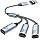 Duttek USB C Splitter 1 in 3 Out, USB C Hub with Type A to C Adapter, Type C Male to 3 Female Charging Cable Nylon Braided, 480Mbps Data Transfer, for Laptop, Phone Charging 0.8FT/25CM