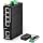 MokerLink 5 Port Industrial DIN-Rail Network Switch, 10/100Mbps Fast Ethernet, IP40 Rated Network Switch (-40 to 185°F), with UL Power Supply